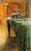 Carl Larsson brita vid pianot-aftonbelysning vid pianot Germany oil painting artist